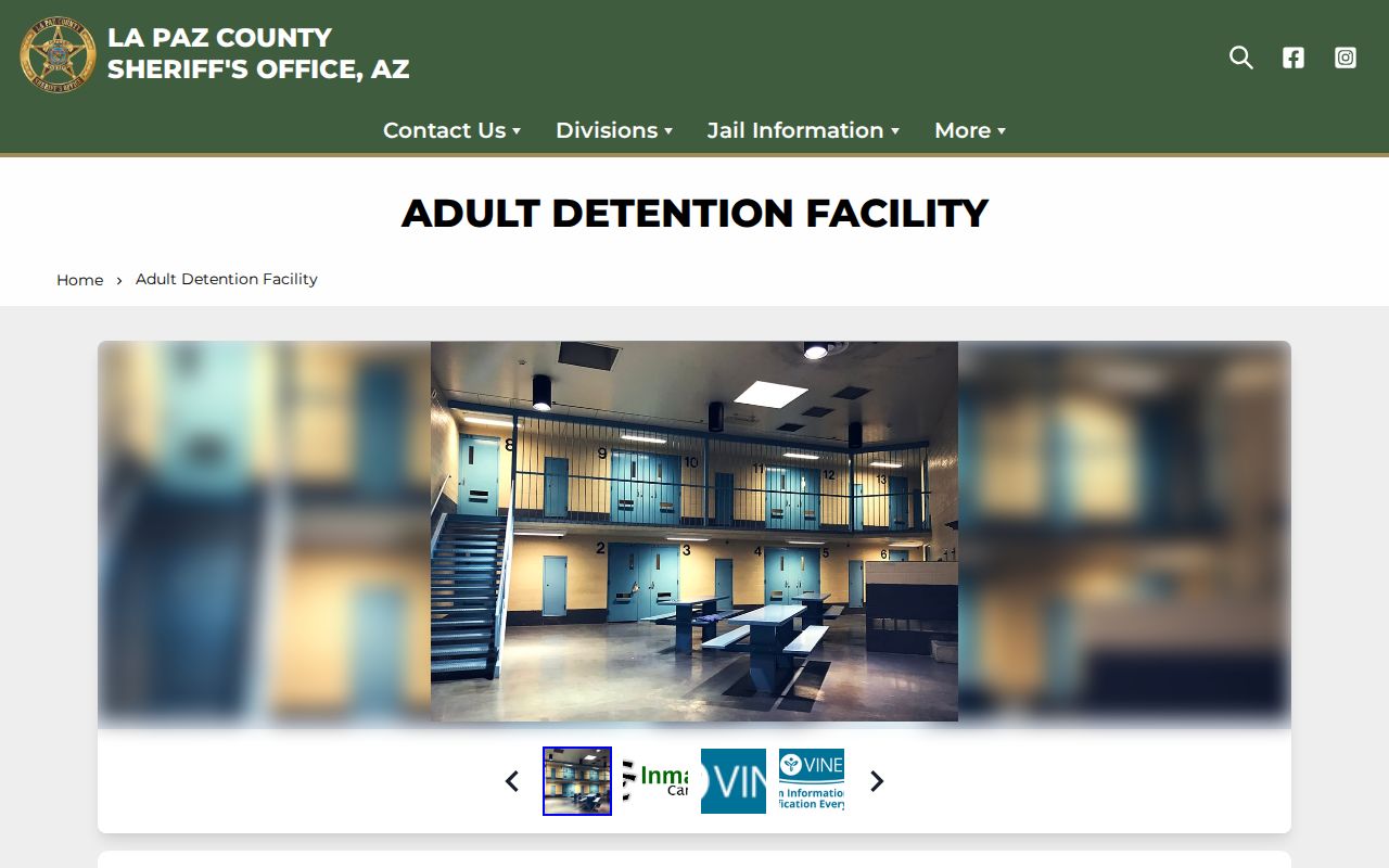 La Paz County Adult Detention Facility VINELink custody information